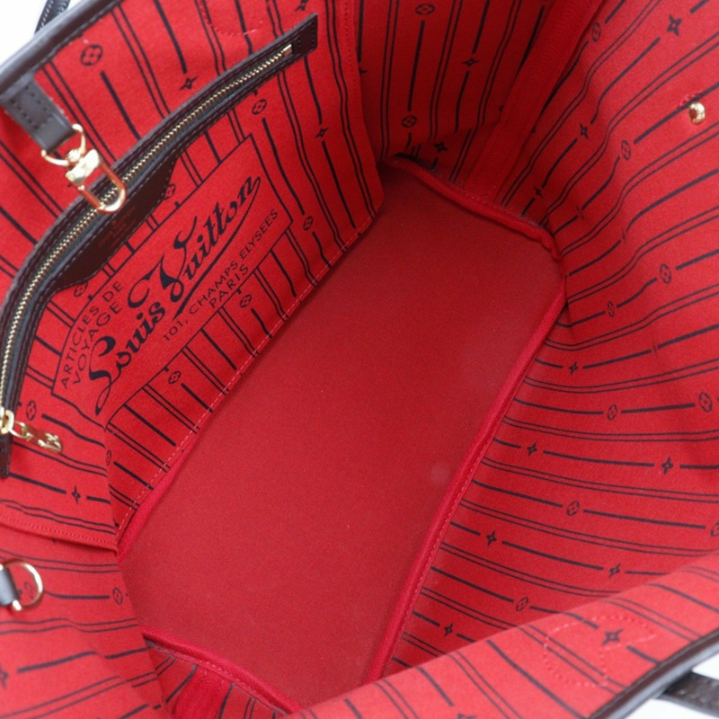 Louis Vuitton Neverfull 中號手提包 N51105 Damier 帆布 2012 棕色 GI2102 女款-5