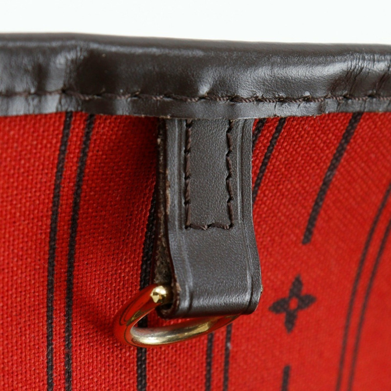 Louis Vuitton Neverfull 中號手提包 N51105 Damier 帆布 2012 棕色 GI2102 女款-14