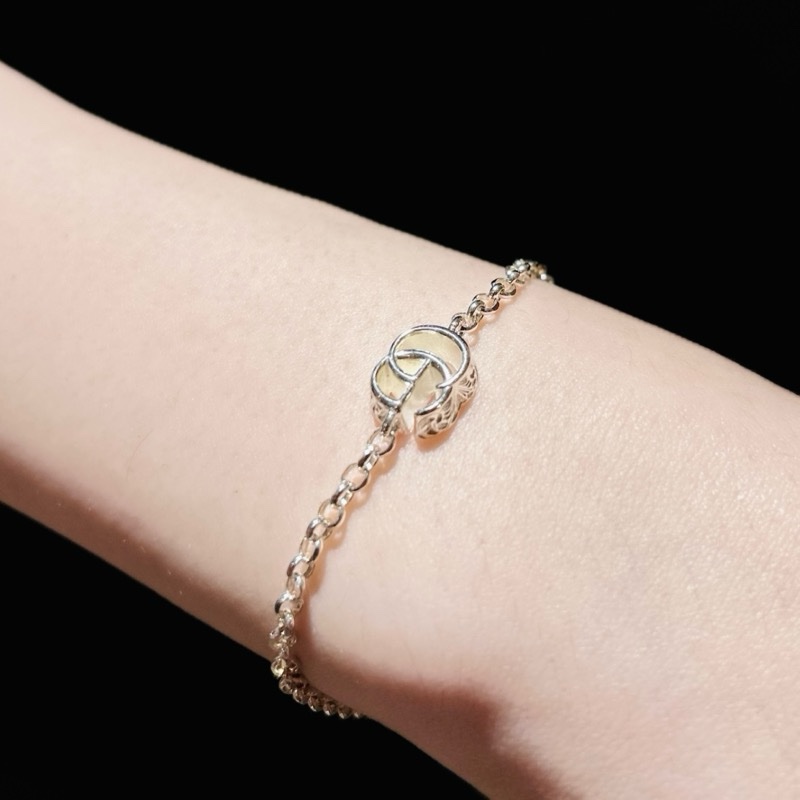 Gucci GG MARMONT系列手鍊 925純銀 Logo 手鍊-5