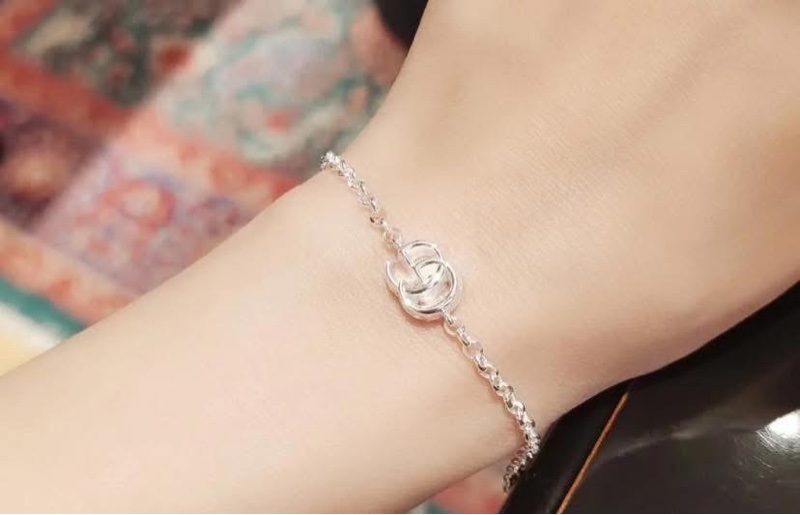 Gucci GG MARMONT系列手鍊 925純銀 Logo 手鍊-3