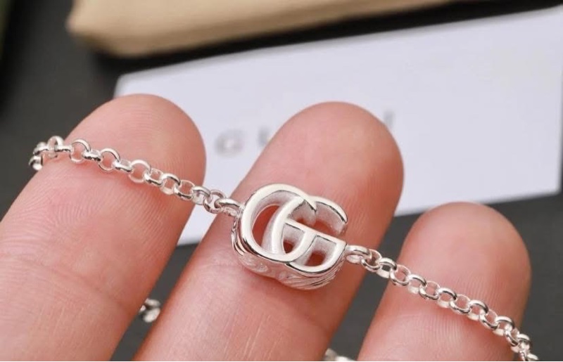 Gucci GG MARMONT系列手鍊 925純銀 Logo 手鍊-4