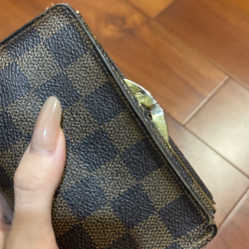 Louis Vuitton Portefeuille Élise Wallet 經典短夾（Damier Ebene 真皮內裡 / 停產收藏款）-3