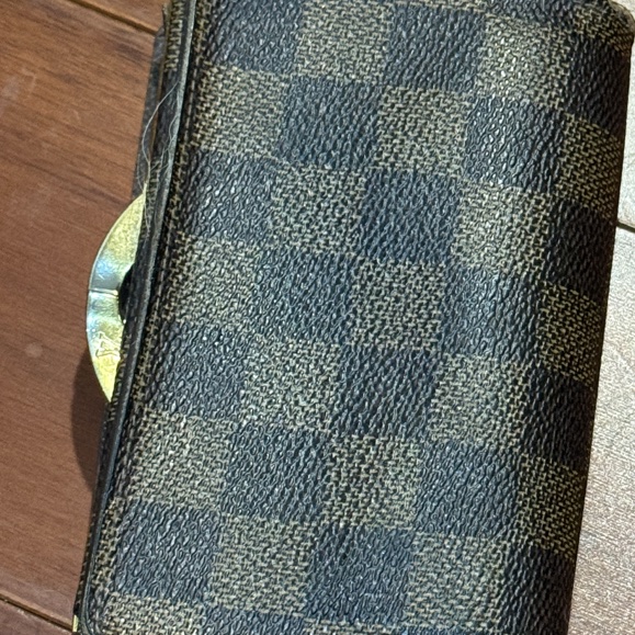 Louis Vuitton Portefeuille Élise Wallet 經典短夾（Damier Ebene 真皮內裡 / 停產收藏款）-5