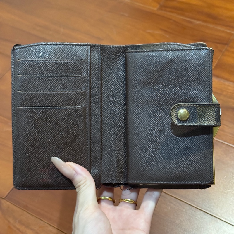 Louis Vuitton Portefeuille Élise Wallet 經典短夾（Damier Ebene 真皮內裡 / 停產收藏款）-8