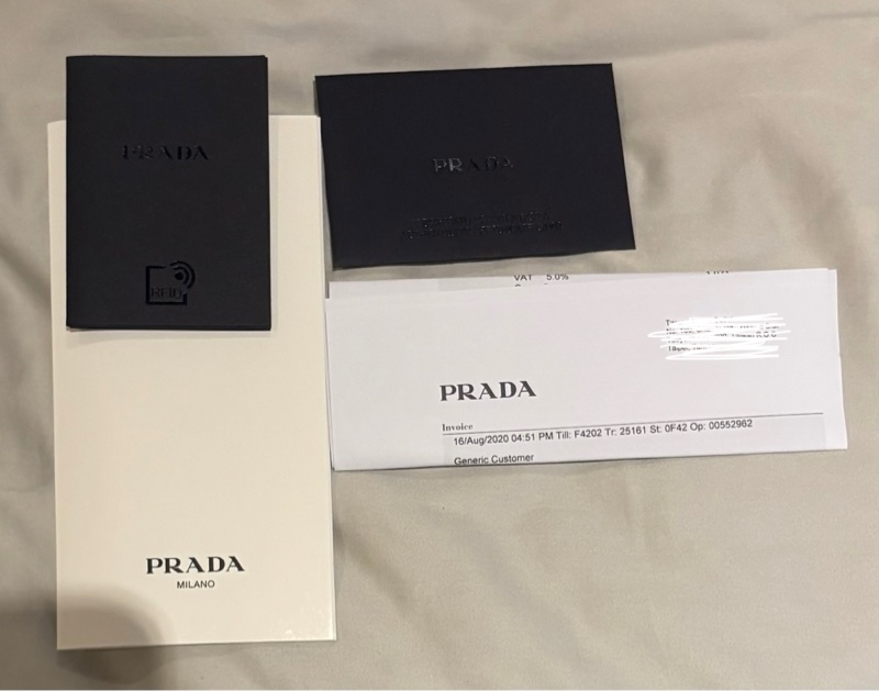 PRADA 尼龍手提包-4