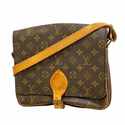 Louis Vuitton Monogram Cartouchiere GM 肩背包 M51252 棕色 女款