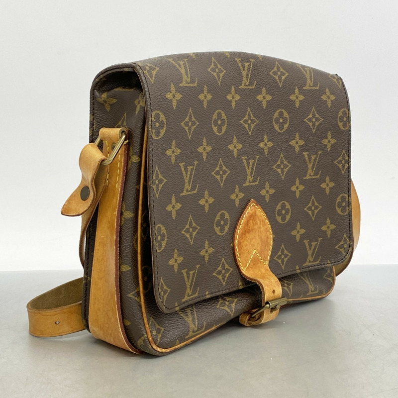 Louis Vuitton Monogram Cartouchiere GM 肩背包 M51252 棕色 女款-1