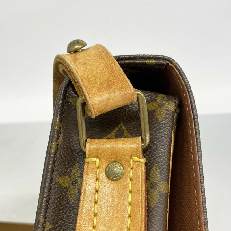 Louis Vuitton Monogram Cartouchiere GM 肩背包 M51252 棕色 女款-8