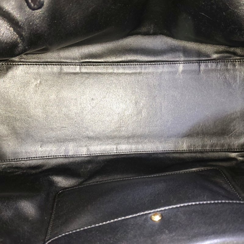 LOEWE Amazona 黑色牛皮手提包 金色五金-12