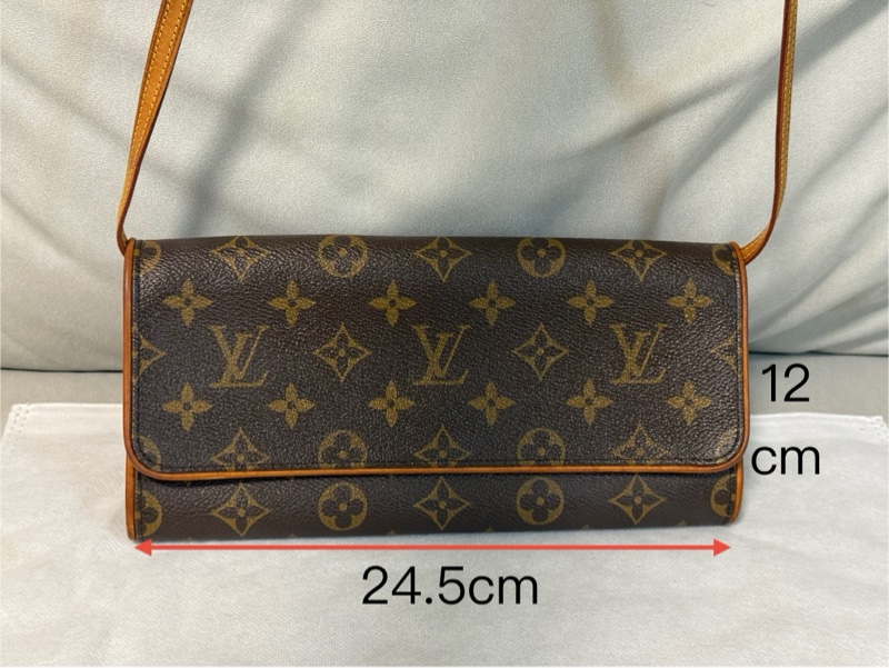 LOUIS VUITTON Monogram Pochette Twin 肩背/也可當手拿晚宴包-0