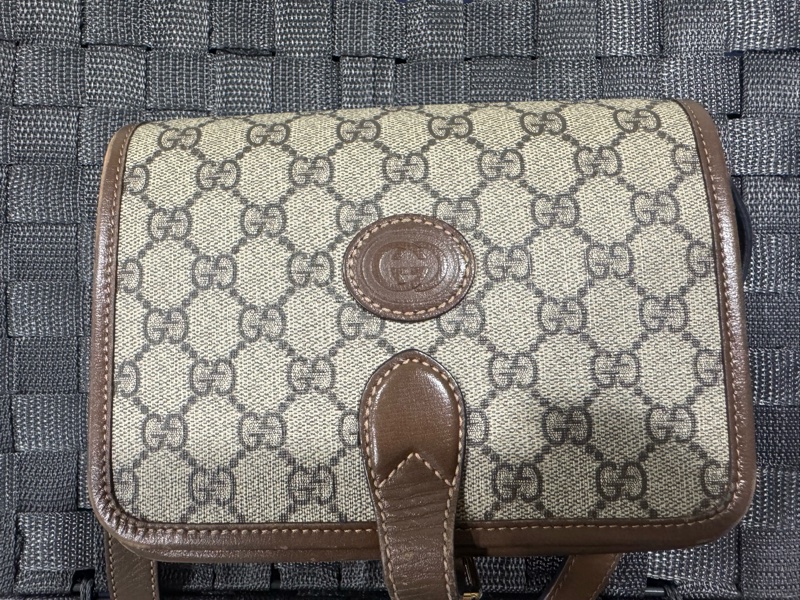 GUCCI Retro系列 老花紋 風琴郵差包 20cm-5