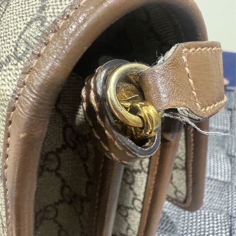 GUCCI Retro系列 老花紋 風琴郵差包 20cm-17