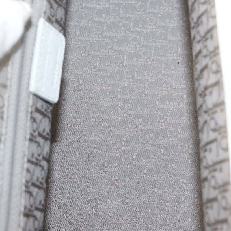 【日本直送】Christian Dior 手提包 皮革 白色 銀色 正品 144303-17