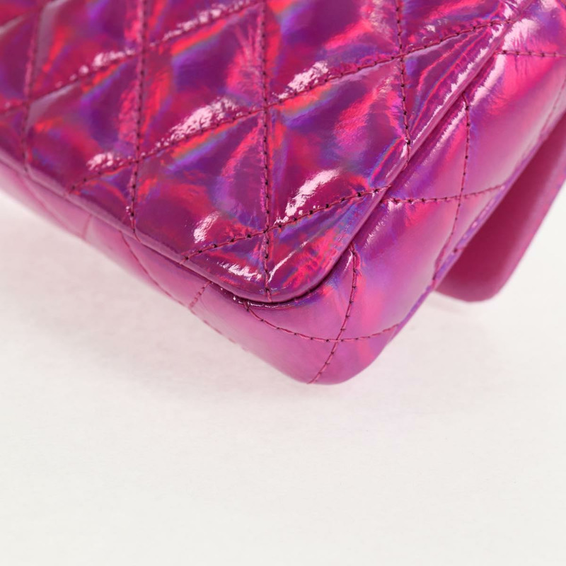 【日本直送】CHANEL Matelasse 手提包 漆皮 粉紅色 銀色 CC 正品 144306A-16
