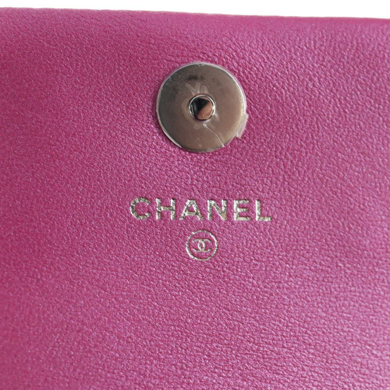 【日本直送】CHANEL Matelasse 手提包 漆皮 粉紅色 銀色 CC 正品 144306A-18