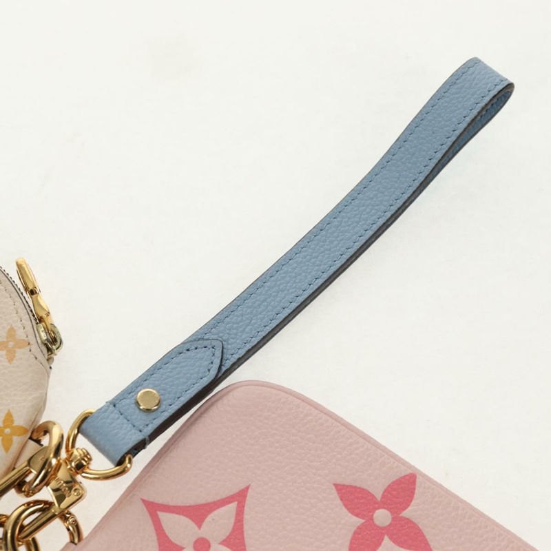 【日本直送】路易威登 Monogram Empreinte Pochette Trio 手袋粉紅 M80407 LV 正品 144344A-22