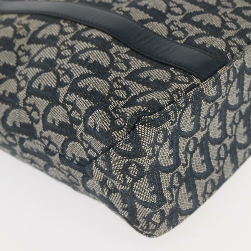 【日本直送】Christian Dior Trotter帆布手拿包 海軍藍 金色 正品 145259-11