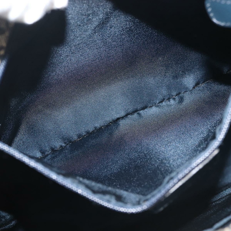 【日本直送】Christian Dior Trotter帆布手拿包 海軍藍 金色 正品 145259-18