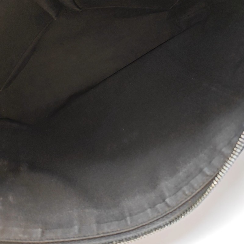 LOUIS VUITTON 灰色塗層帆布棋盤格 斜背包 肩背包 銀色五金可拆卸肩帶-6