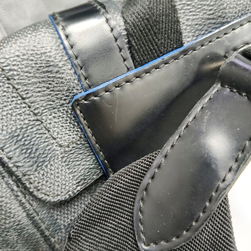 LOUIS VUITTON CHRISTOPHER 中號 黑色EPI牛皮棋盤格 後背包 雙肩包 銀色五金-14