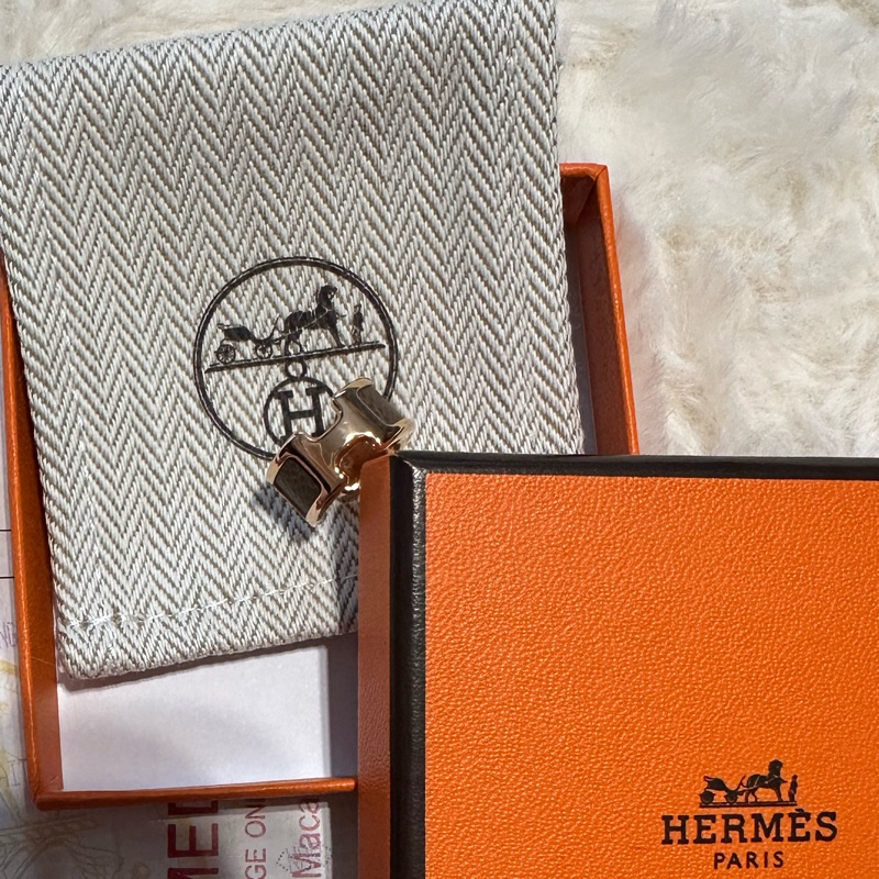 全新未使用 Hermes Olympe耳骨夾 PM 大象灰 (澳門專櫃購入)-6