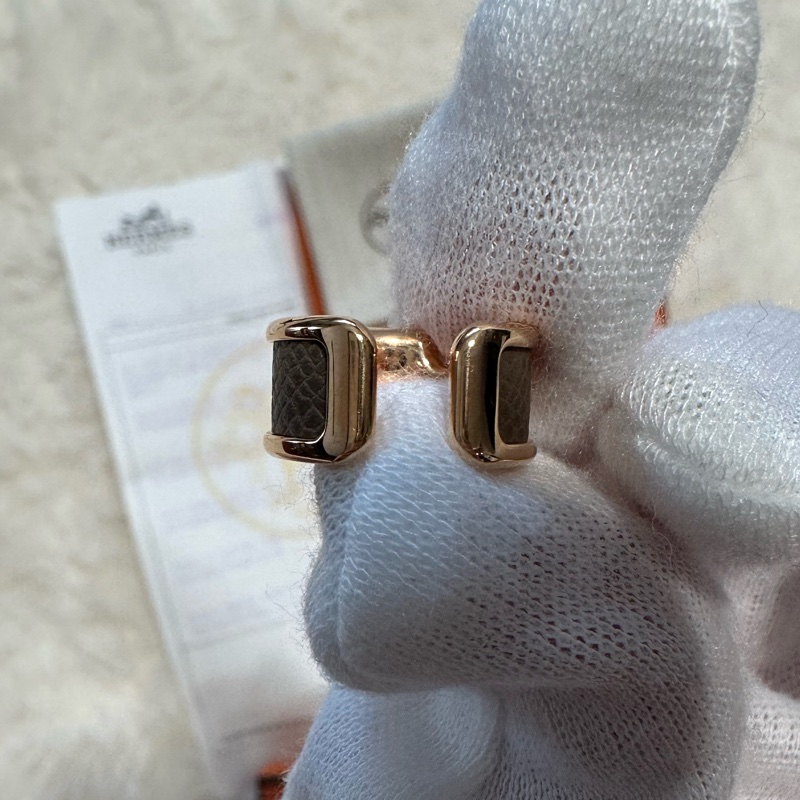 全新未使用 Hermes Olympe耳骨夾 PM 大象灰 (澳門專櫃購入)-9