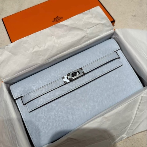 Hermes Kelly to go T0雾霾蓝 Y刻 膜在 几乎全新的 原始成色