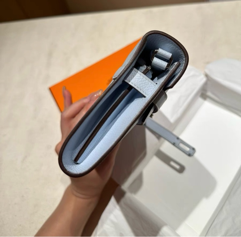Hermes Kelly to go T0雾霾蓝 Y刻 膜在 几乎全新的 原始成色-3