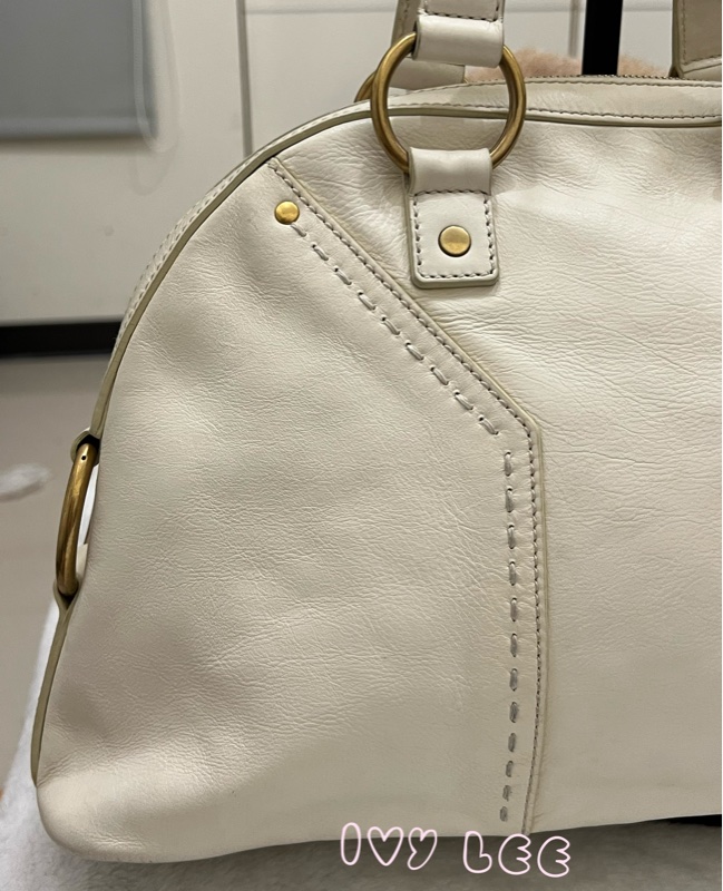 SAINT LAURENT  YSL Muse Toe 象牙色 白色 手提包 單肩包 正品 二手精品-27