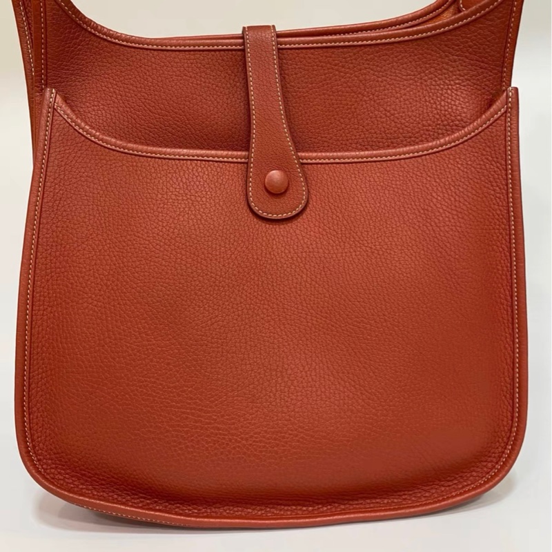 Hermes Evelyne 伊芙琳 33 框P 12年 togo 磚紅色-1