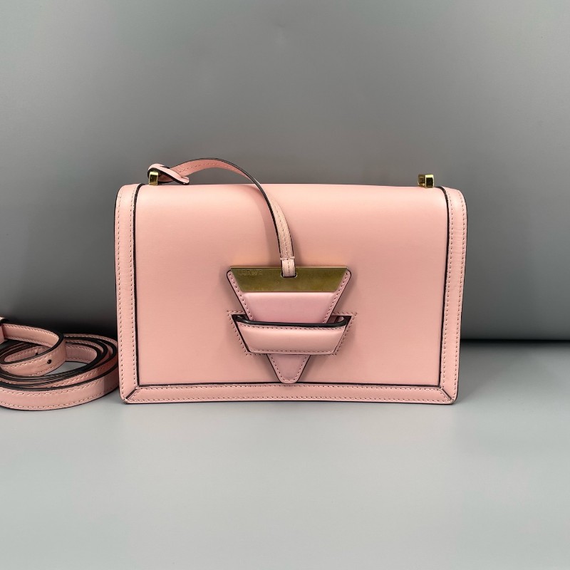 LOEWE羅意威女包巴塞羅那中號粉色 肩背包斜背包-0