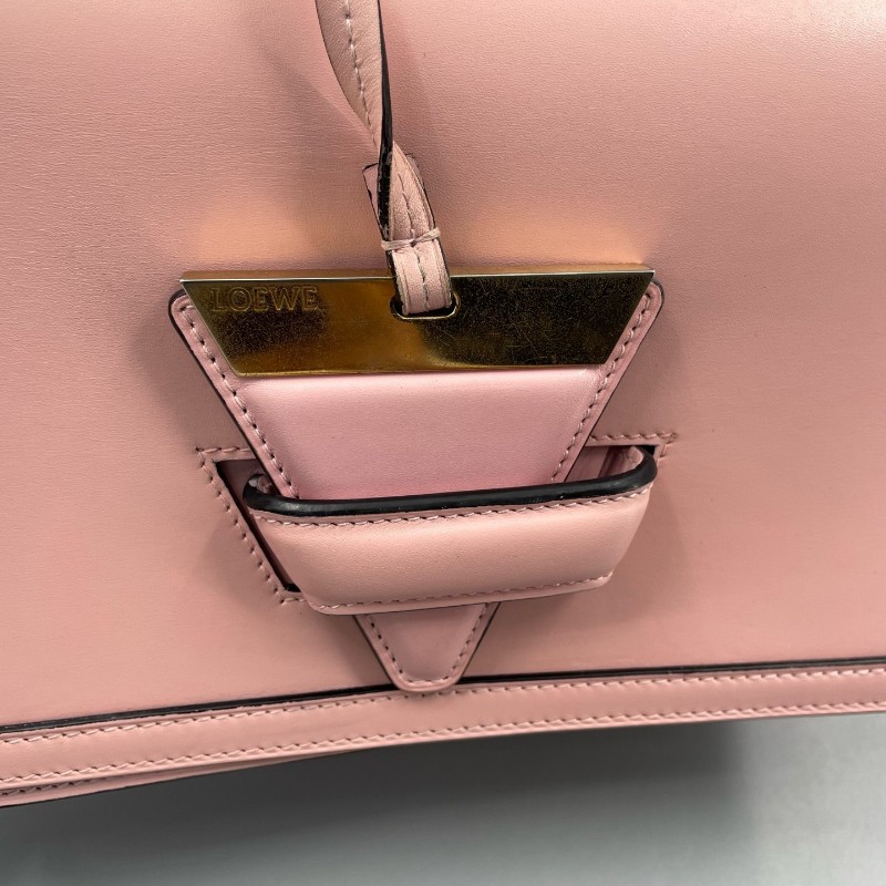 LOEWE羅意威女包巴塞羅那中號粉色 肩背包斜背包-6