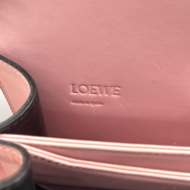 LOEWE羅意威女包巴塞羅那中號粉色 肩背包斜背包-21