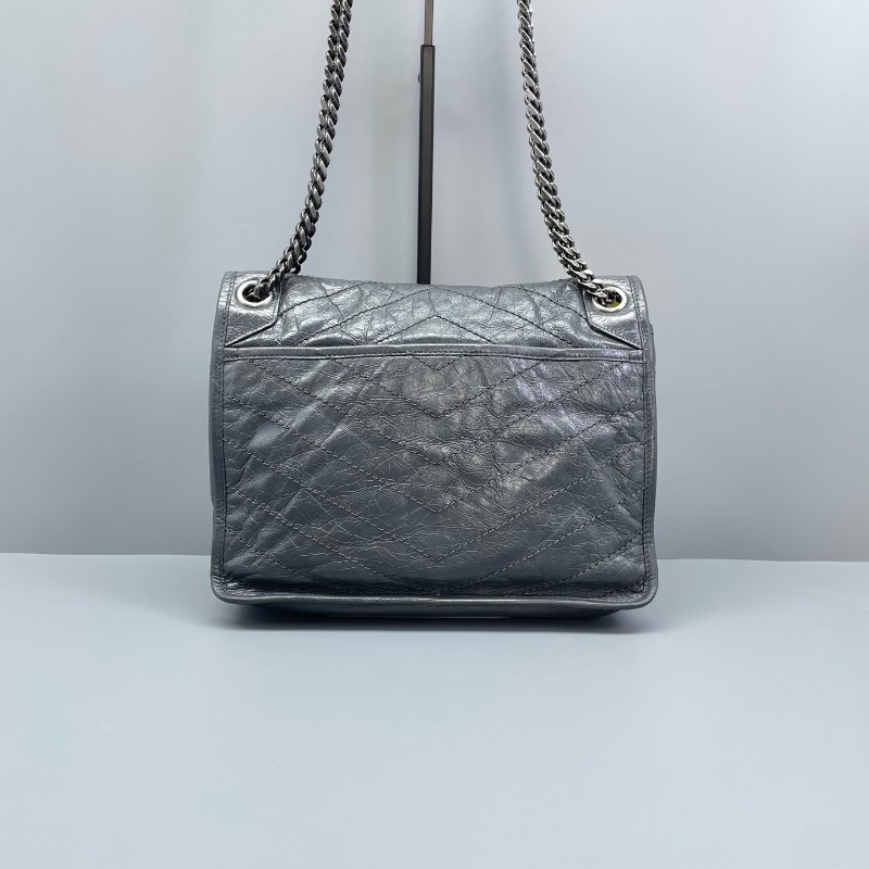 YSL Niki 中號 灰色 肩背包斜背包-1