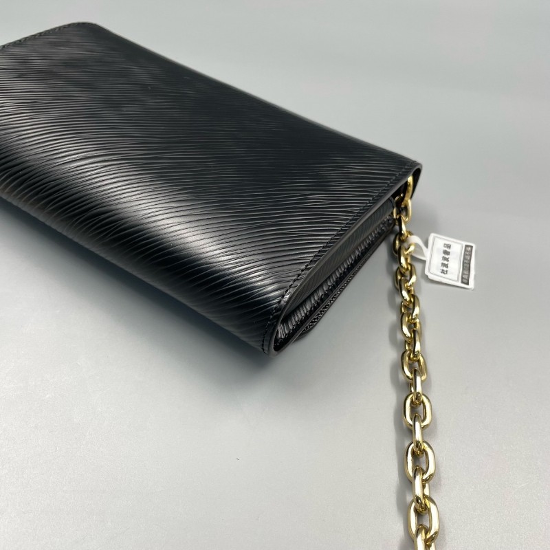 LV路易威登 twist epi 水波纹花卉鏈條包 斜背包肩背包-11