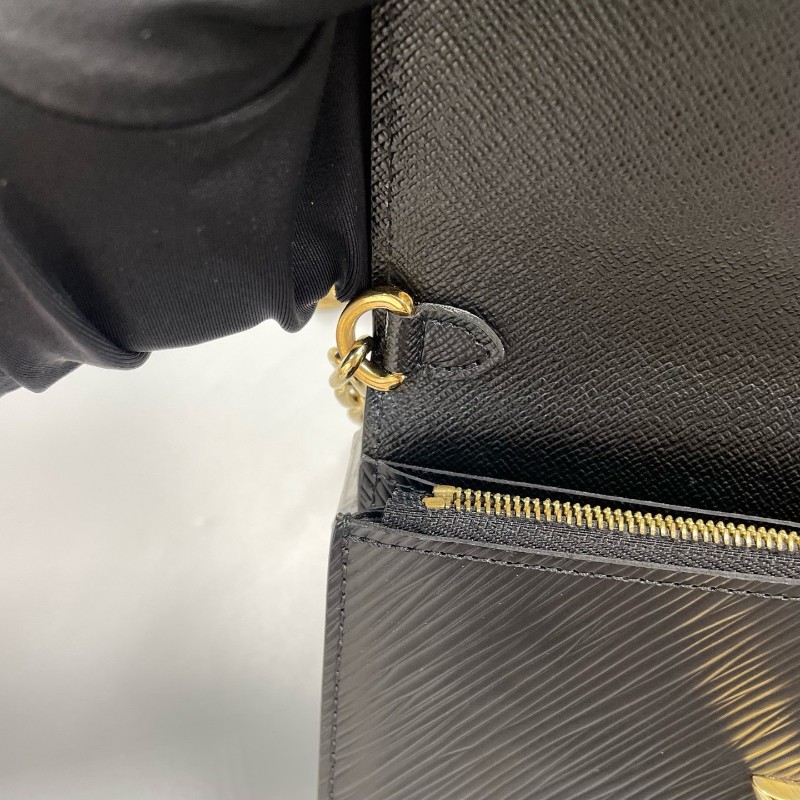 LV路易威登 twist epi 水波纹花卉鏈條包 斜背包肩背包-20