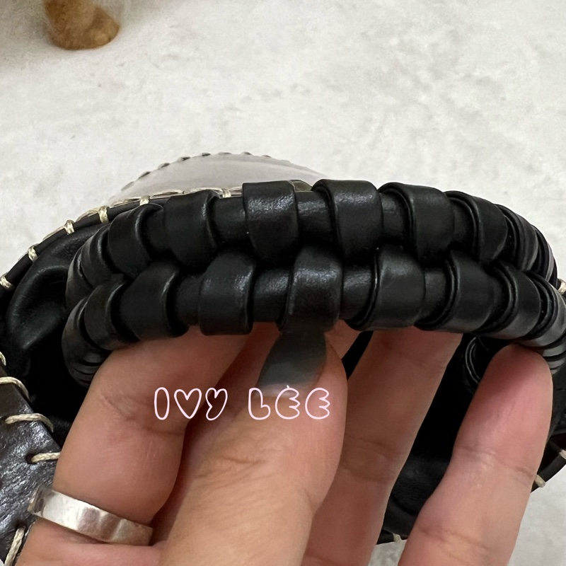 Chloe LOUELA 迷你背包,單肩包 斜背包 水桶包 縫製皮革 深棕黑 正品 二手精品-6