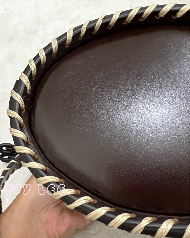 Chloe LOUELA 迷你背包,單肩包 斜背包 水桶包 縫製皮革 深棕黑 正品 二手精品-23