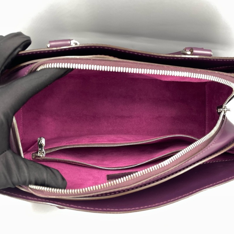 LV路易威登 紫色 epi水波纹保龄球 手提包-5