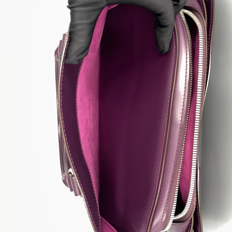 LV路易威登 紫色 epi水波纹保龄球 手提包-8