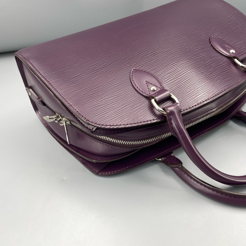 LV路易威登 紫色 epi水波纹保龄球 手提包-12