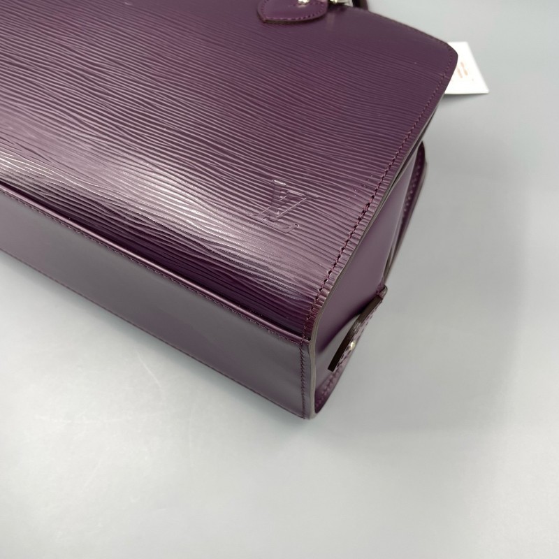 LV路易威登 紫色 epi水波纹保龄球 手提包-13