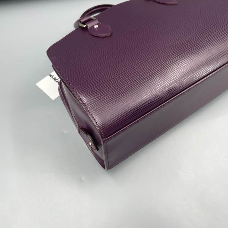 LV路易威登 紫色 epi水波纹保龄球 手提包-15