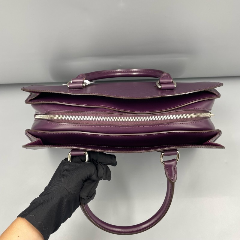 LV路易威登 紫色 epi水波纹保龄球 手提包-24