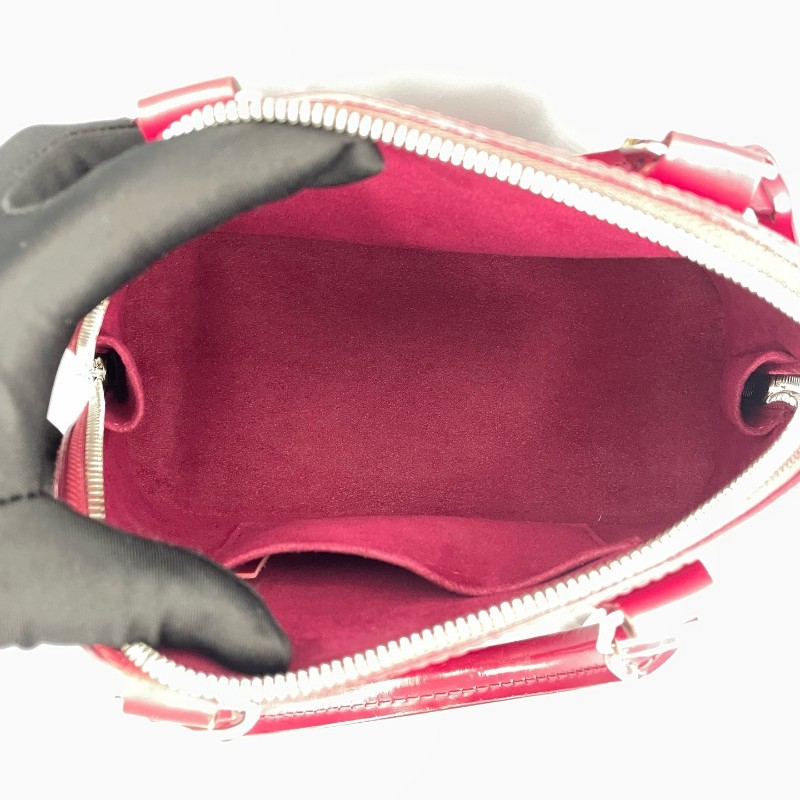 LV路易威登 alma bb水波纹紫紅色 手提包 肩背包-16