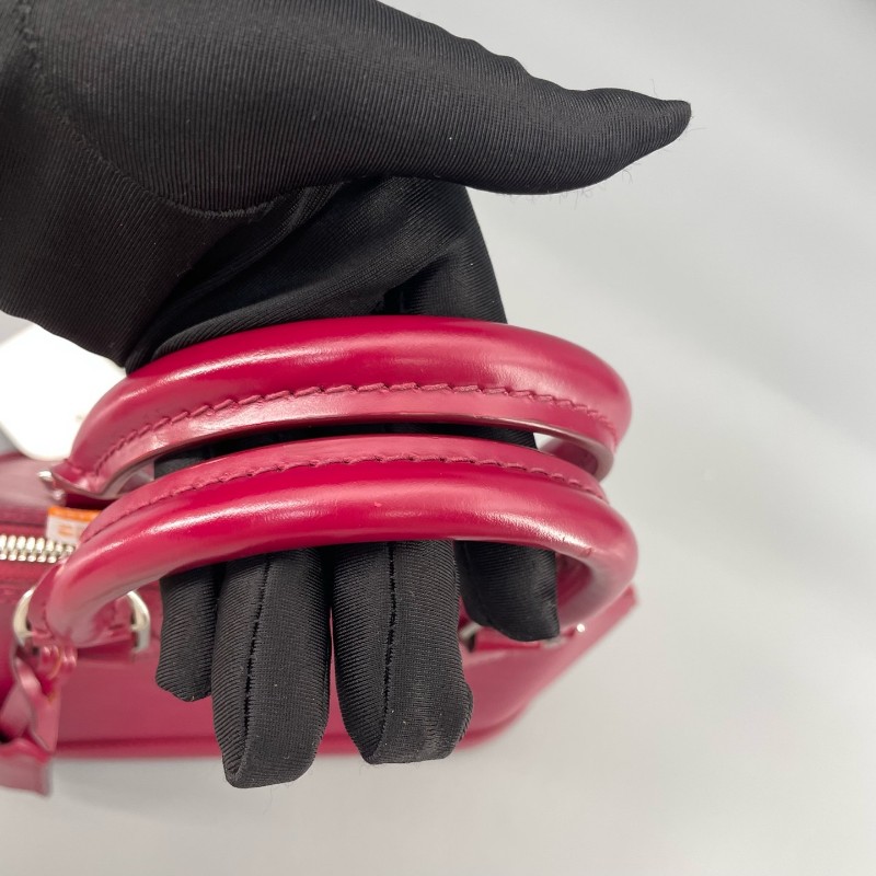 LV路易威登 alma bb水波纹紫紅色 手提包 肩背包-21