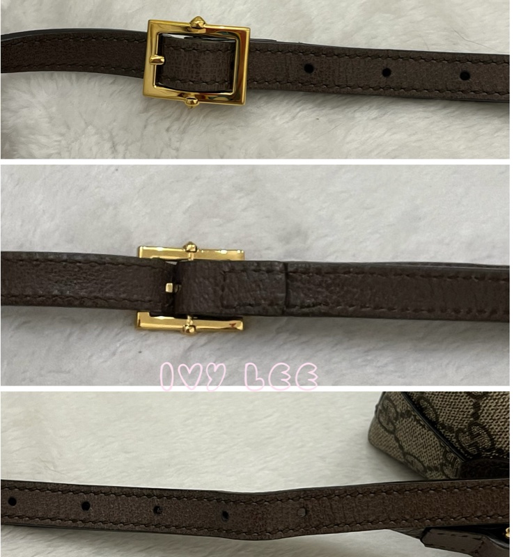GUCCI 古馳 499621  經典Ophidia系列GG帆布印花拉鍊側肩包 斜背包 貝殼包 正品 二手精品-5