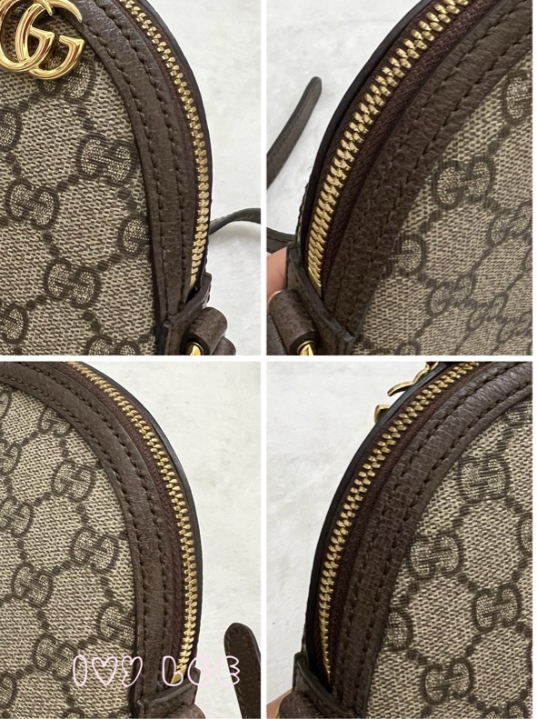 GUCCI 古馳 499621  經典Ophidia系列GG帆布印花拉鍊側肩包 斜背包 貝殼包 正品 二手精品-13