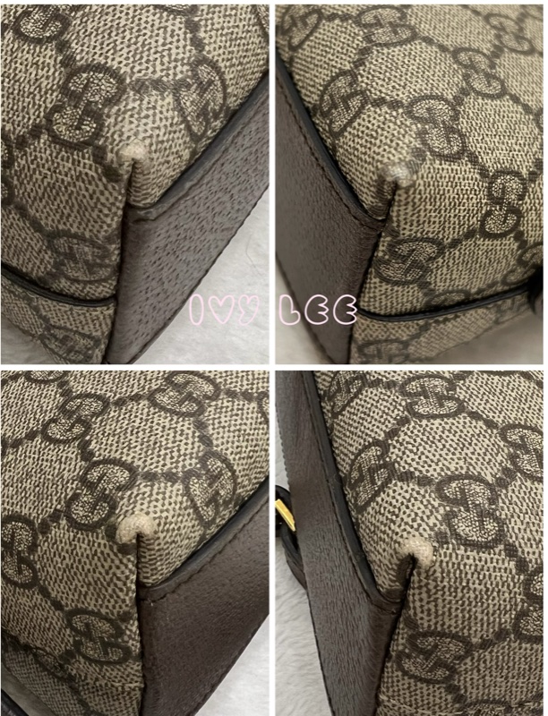 GUCCI 古馳 499621  經典Ophidia系列GG帆布印花拉鍊側肩包 斜背包 貝殼包 正品 二手精品-14
