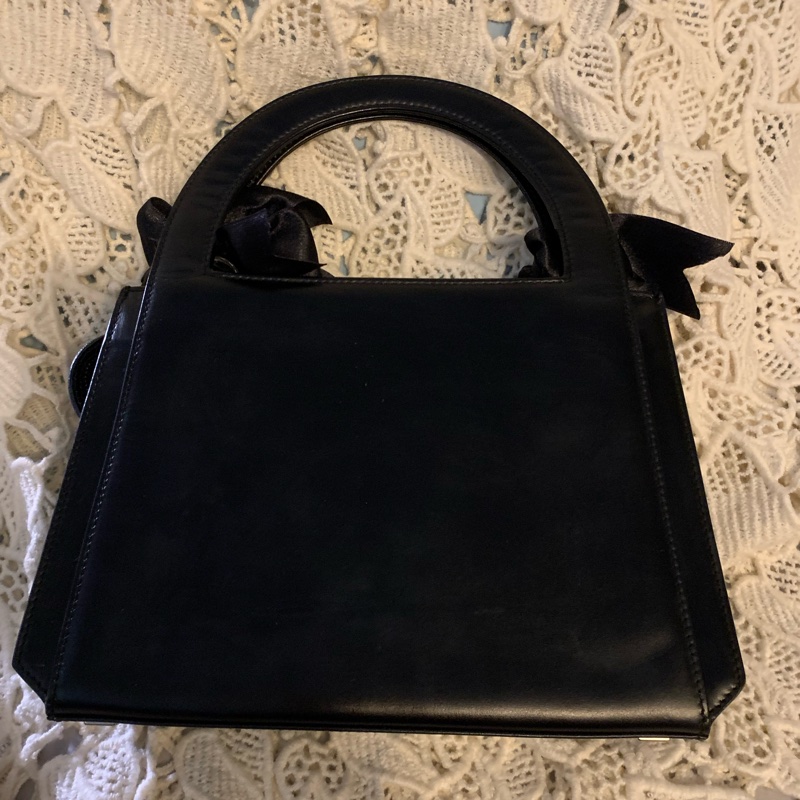 Celine黑銀Kelly 星球 皮革手提包 單肩背包 絕版中古包-8